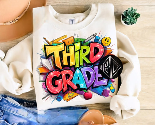 Back to School Crazy Colorful